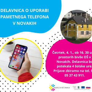 2. delavnica o uporabi pametnega telefona v Novakih
