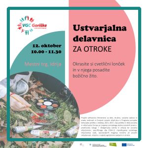 Delavnica za otroke. Okrasite si cvetlični lonček in v njega posadite božično žito.