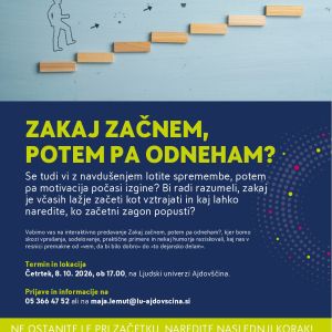 ZAKAJ ZAČNEM, POTEM PA ODNEHAM?