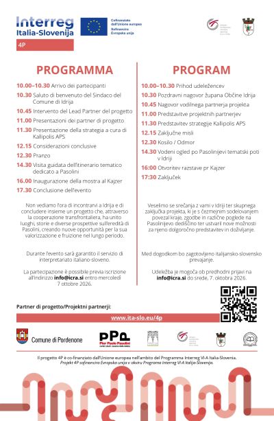 Zaključni dogodek projekta 4P – Čezmejne poti, ki odkrivajo dediščino Piera Paola Pasolinija. - 4p-pasolini-invito-vabilo-idrija-page-0002-jpg.jpg