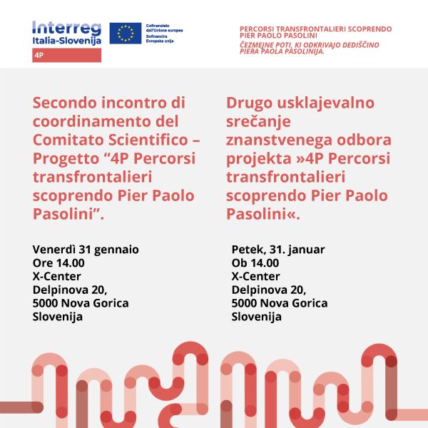 Drugo srečanje znanstvenega odbora/Secondo incontro Comitato Scientifico