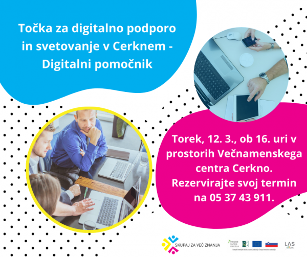 Digitalni pomočnik zopet v Cerknem