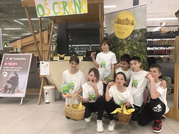 Učenci OŠ Cerkno so predstavili Pajtička piknik na Turistični tržnici v Postojni