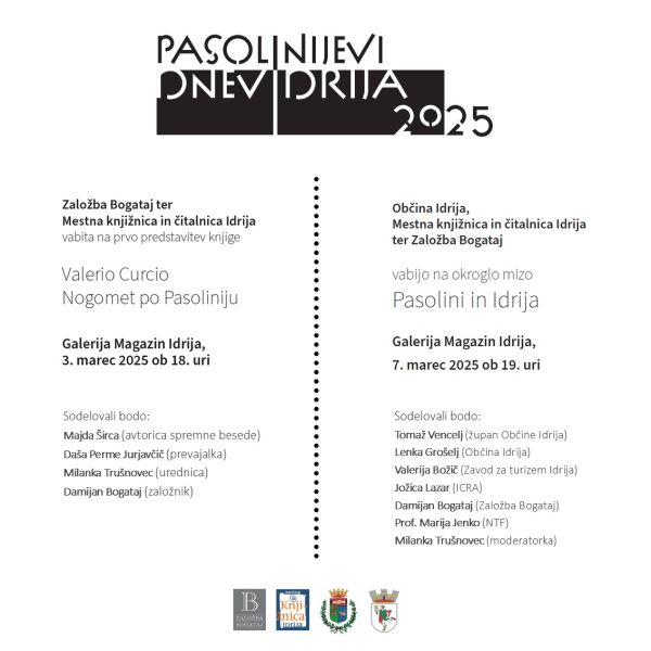 Pasolinijevi dnevi Idrija 2025 