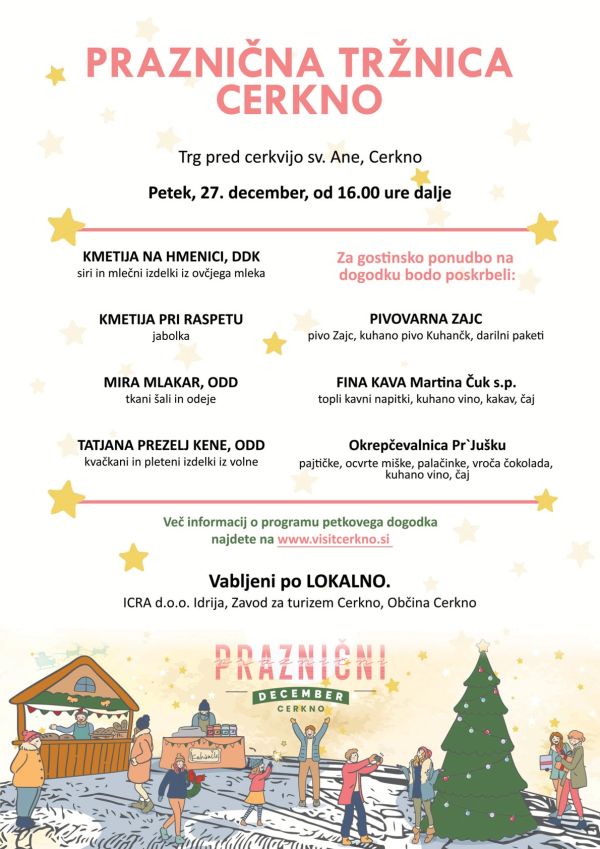 Praznična tržnica v Cerknem