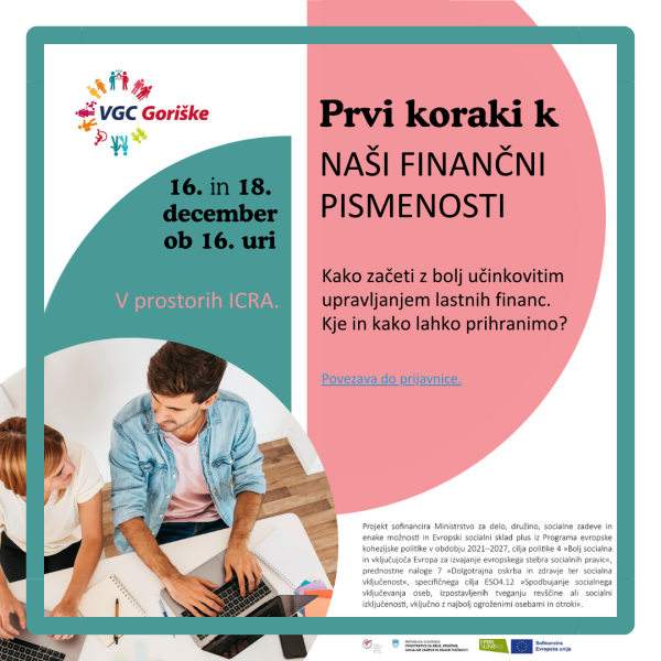 Prvi koraki k naši finančni pismenosti